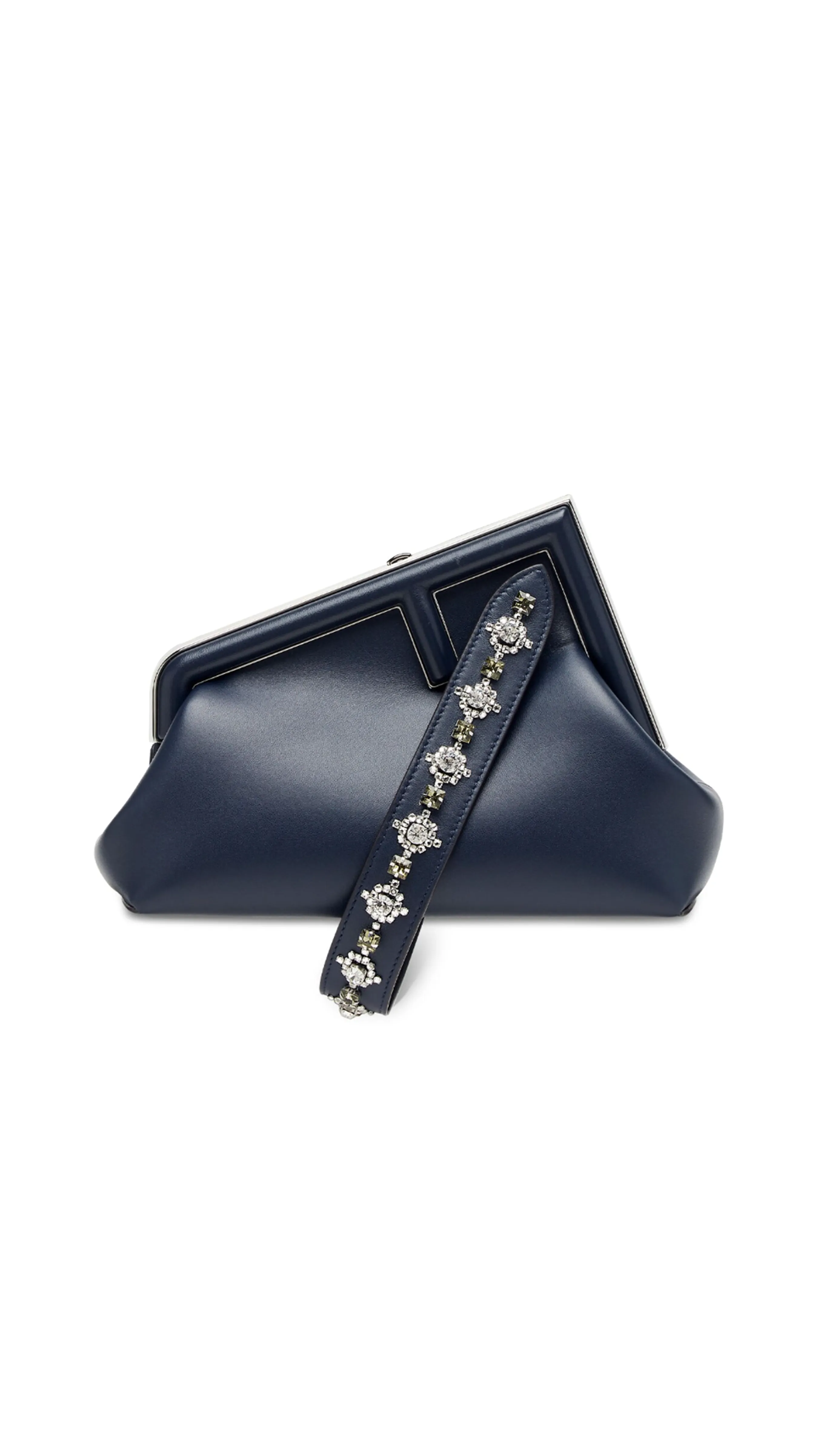 Fendi First Small Bag Handle Navy