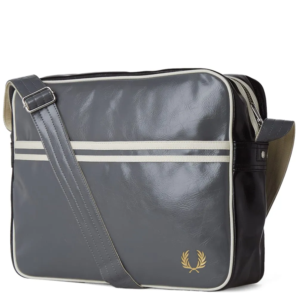 Fred Perry Shoulder Bag in Mid Grey & Black