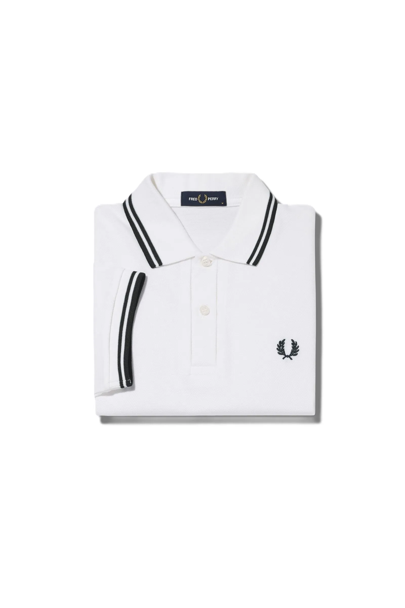 Fred Perry Twin Tipped Polo Shirt White