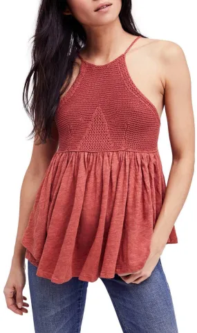 Free People Copper Knit Tank Road Trip