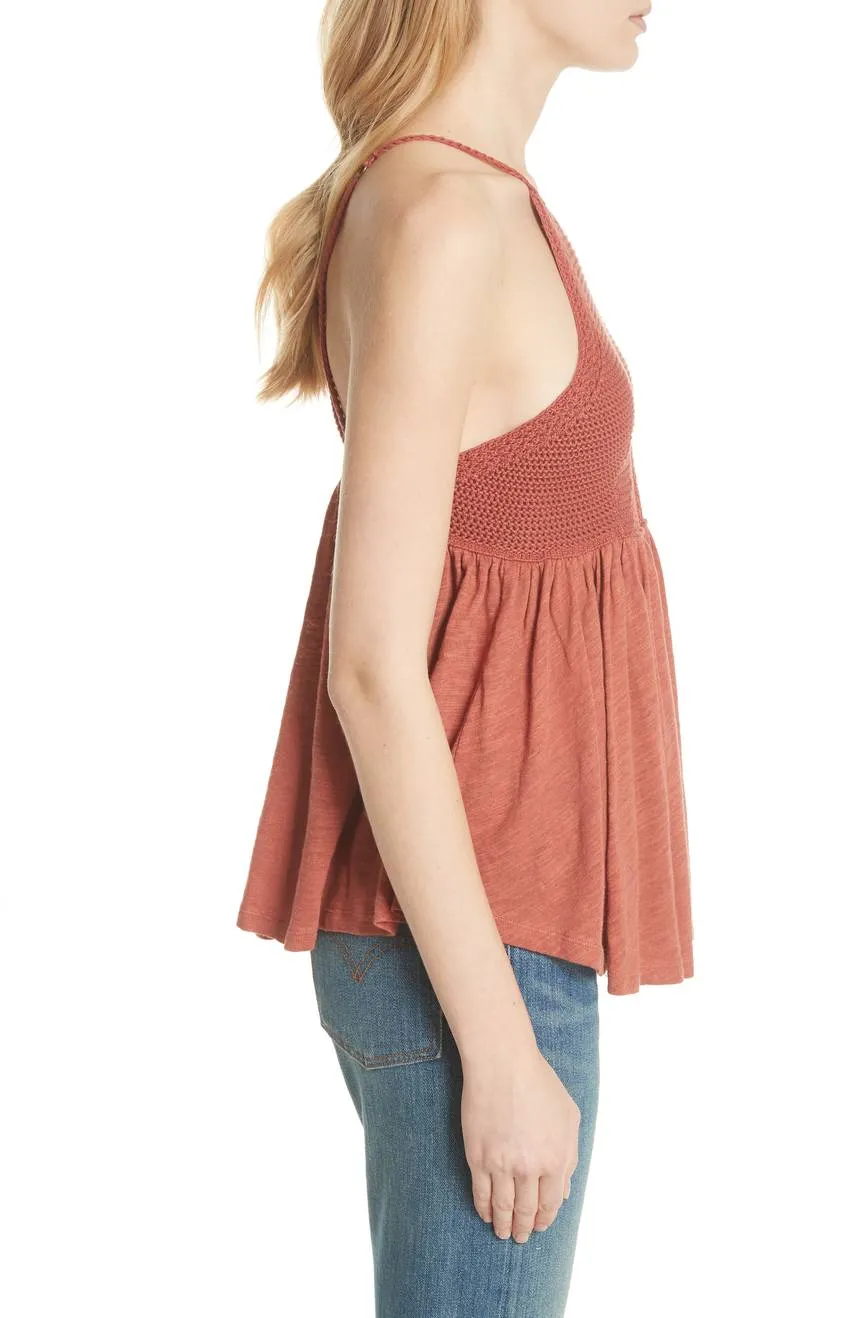 Free People Copper Knit Tank Road Trip