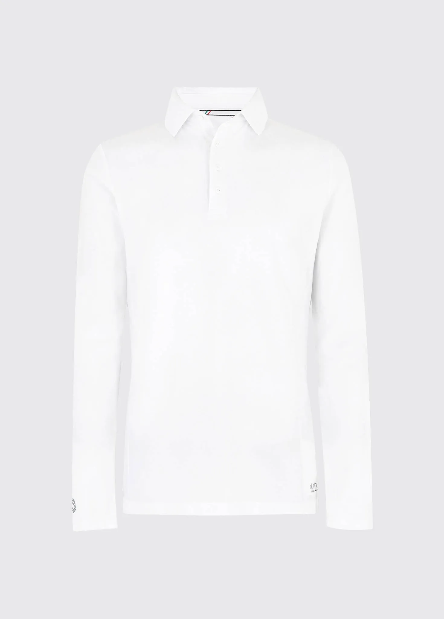 Freshford Mens Long-sleeved Polo - White