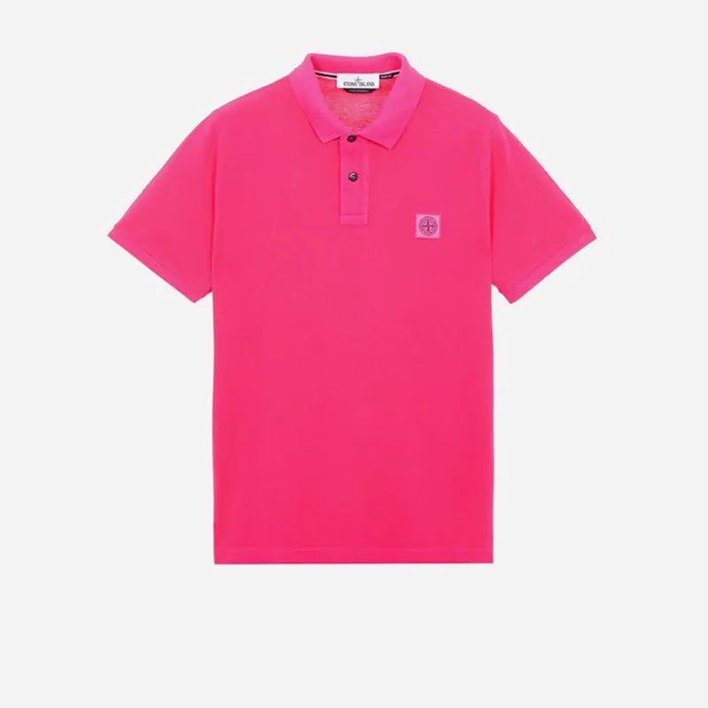 Fuchsia Stretch Piqué Stone Island Polo