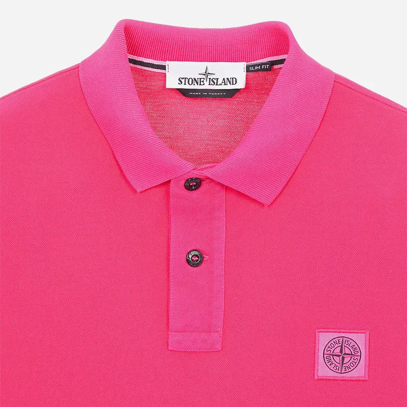 Fuchsia Stretch Piqué Stone Island Polo