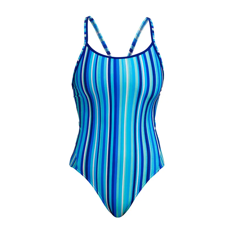 Funkita - Lane Lines - Ladies Eco Diamond Back One Piece