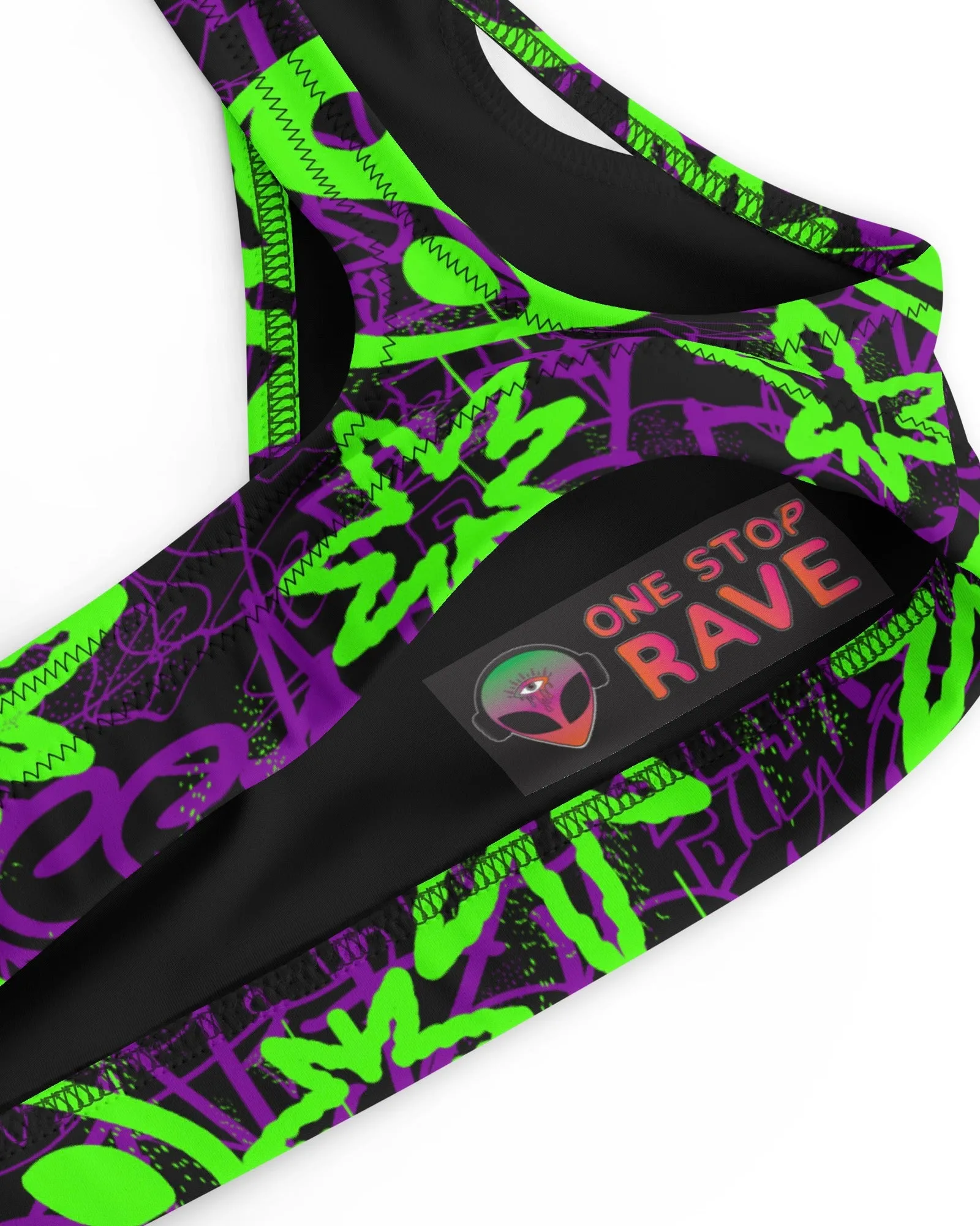 Ganja Graffiti Bra Top