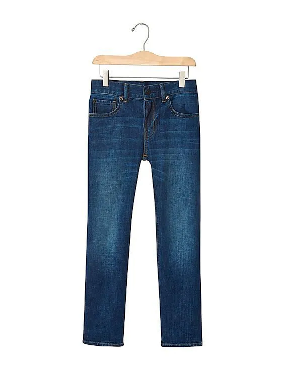 GAP Boys Blue 1969 Stretch Straight Jeans