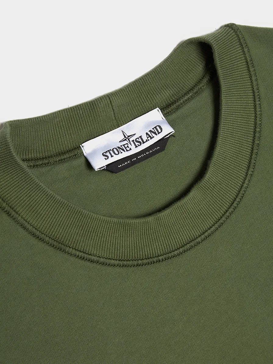 Olive Garment Dyed Classic Sweatshirt