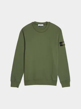 Olive Garment Dyed Classic Sweatshirt