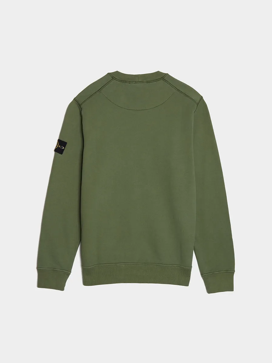 Olive Garment Dyed Classic Sweatshirt