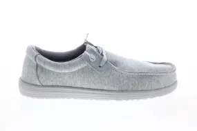 GBX Gray Canvas Casual Loafers & Slip-Ons (Bowery)