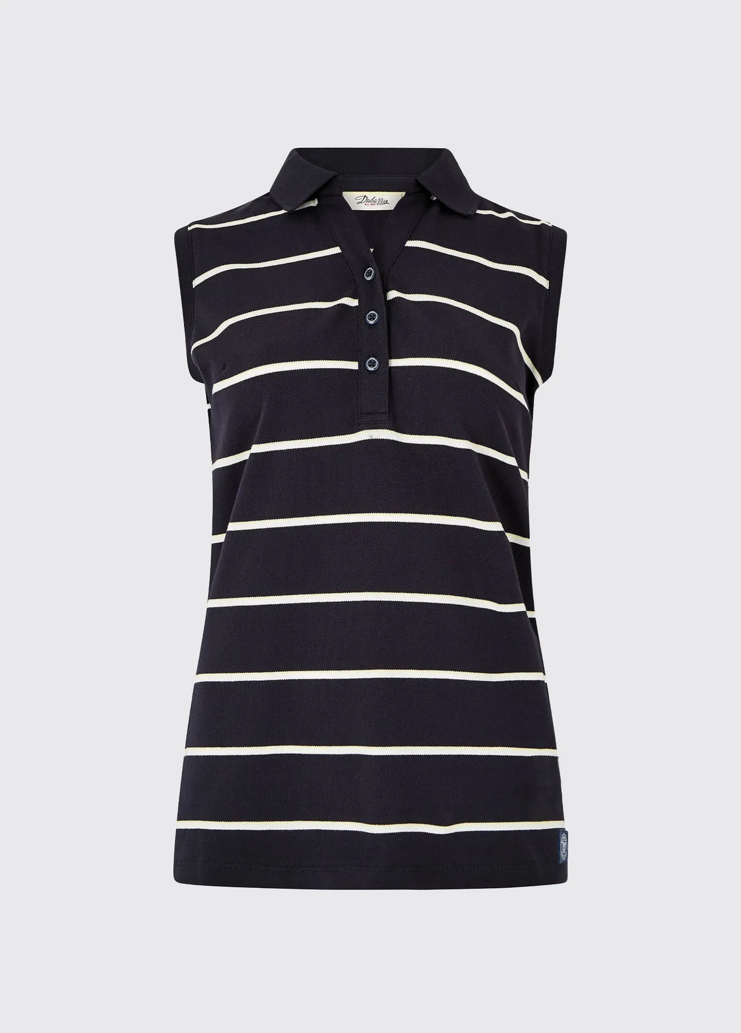 Gracehill Striped Polo - Navy