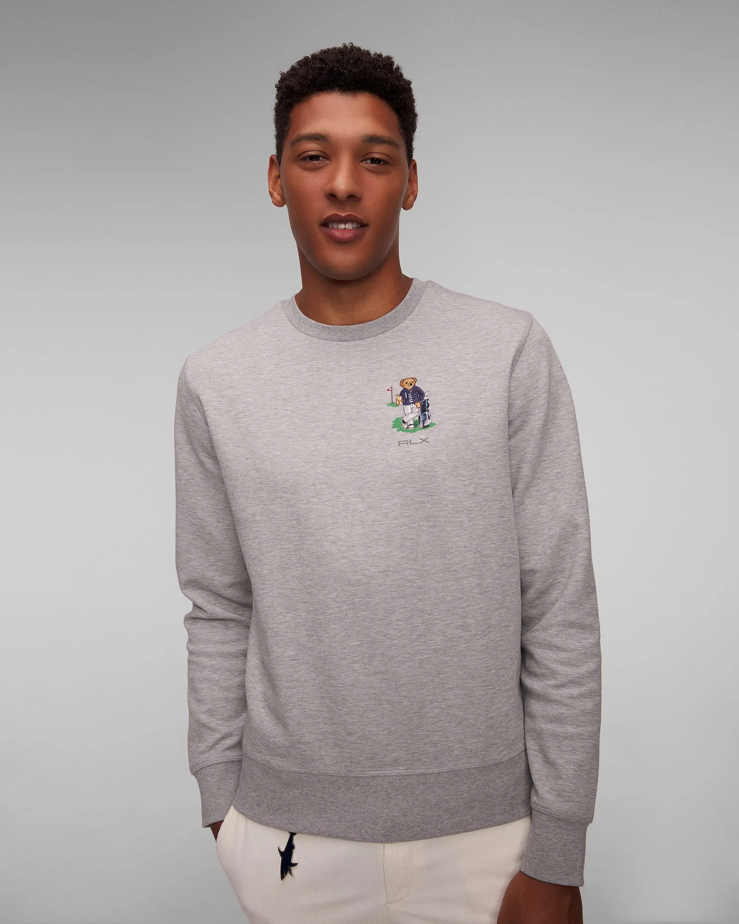 Grey men's Ralph Lauren RLX Golf Knit-sweatshirt 785A56853-20