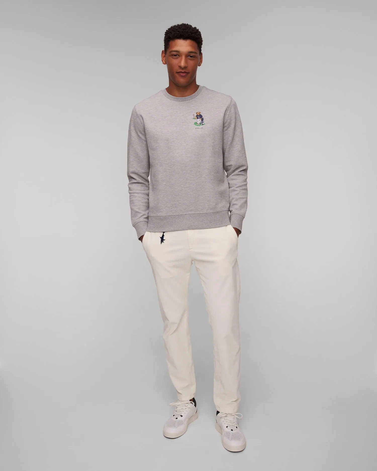 Grey men's Ralph Lauren RLX Golf Knit-sweatshirt 785A56853-20