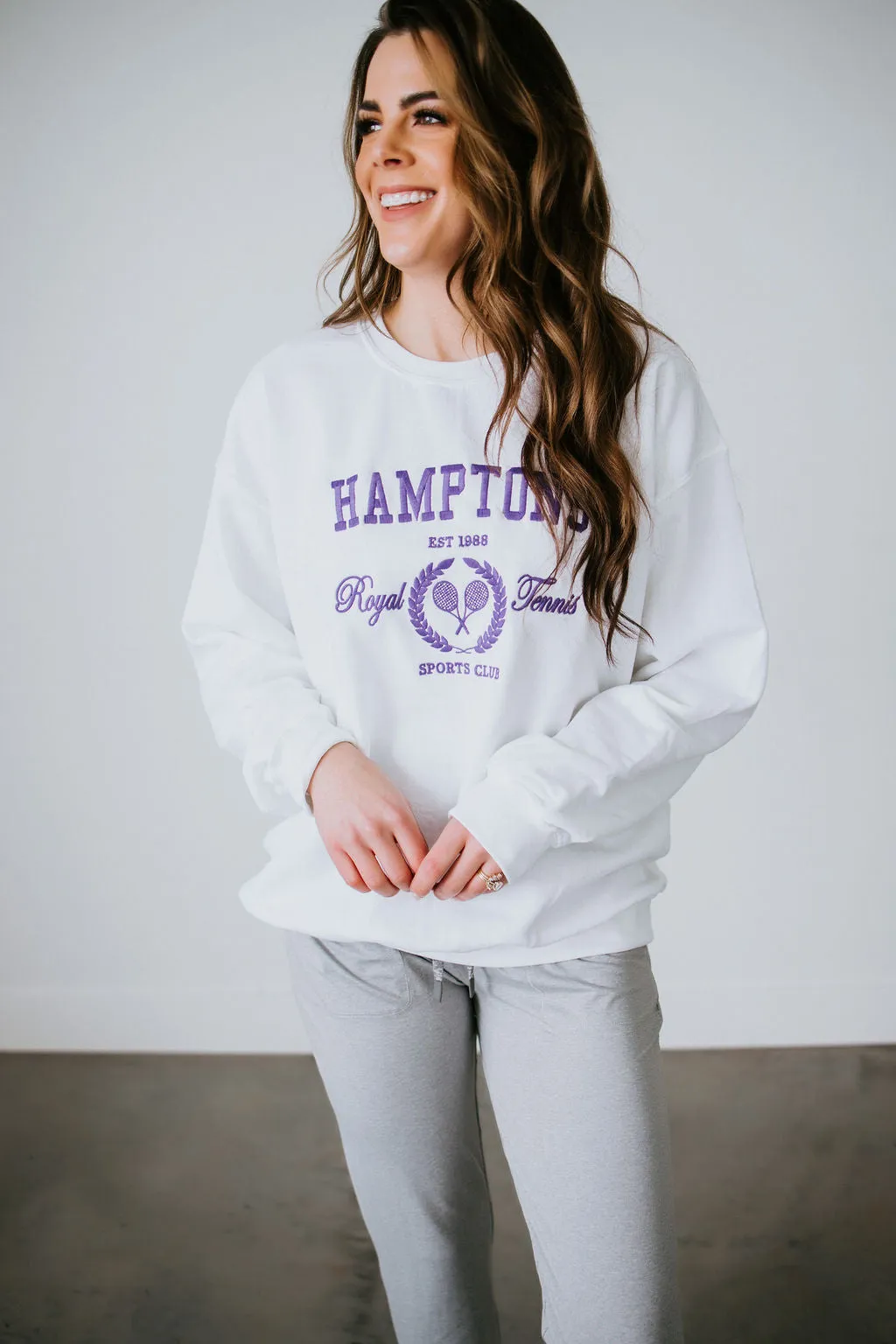 Hamptons Embroidered Sweatshirt