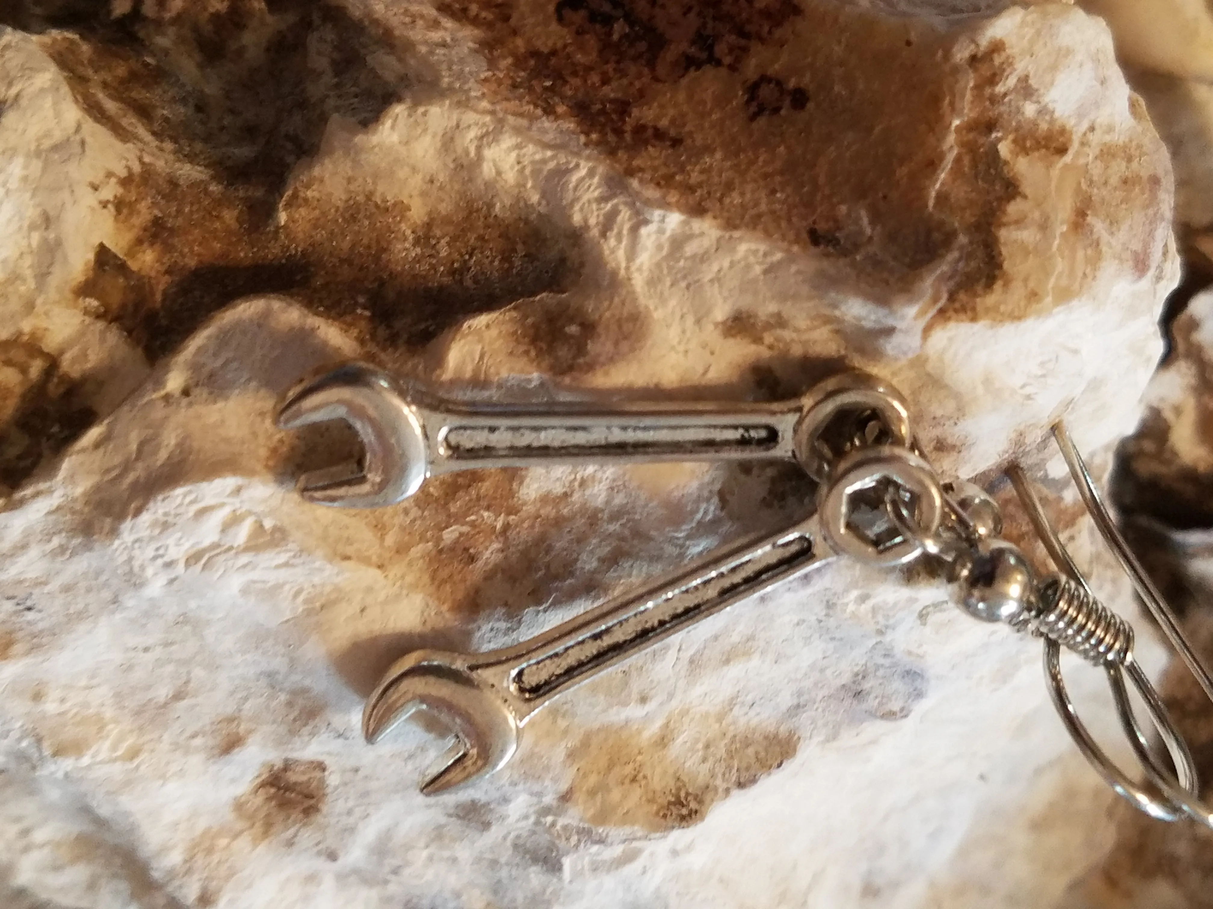 Handmade Ladies Wrench Earrings