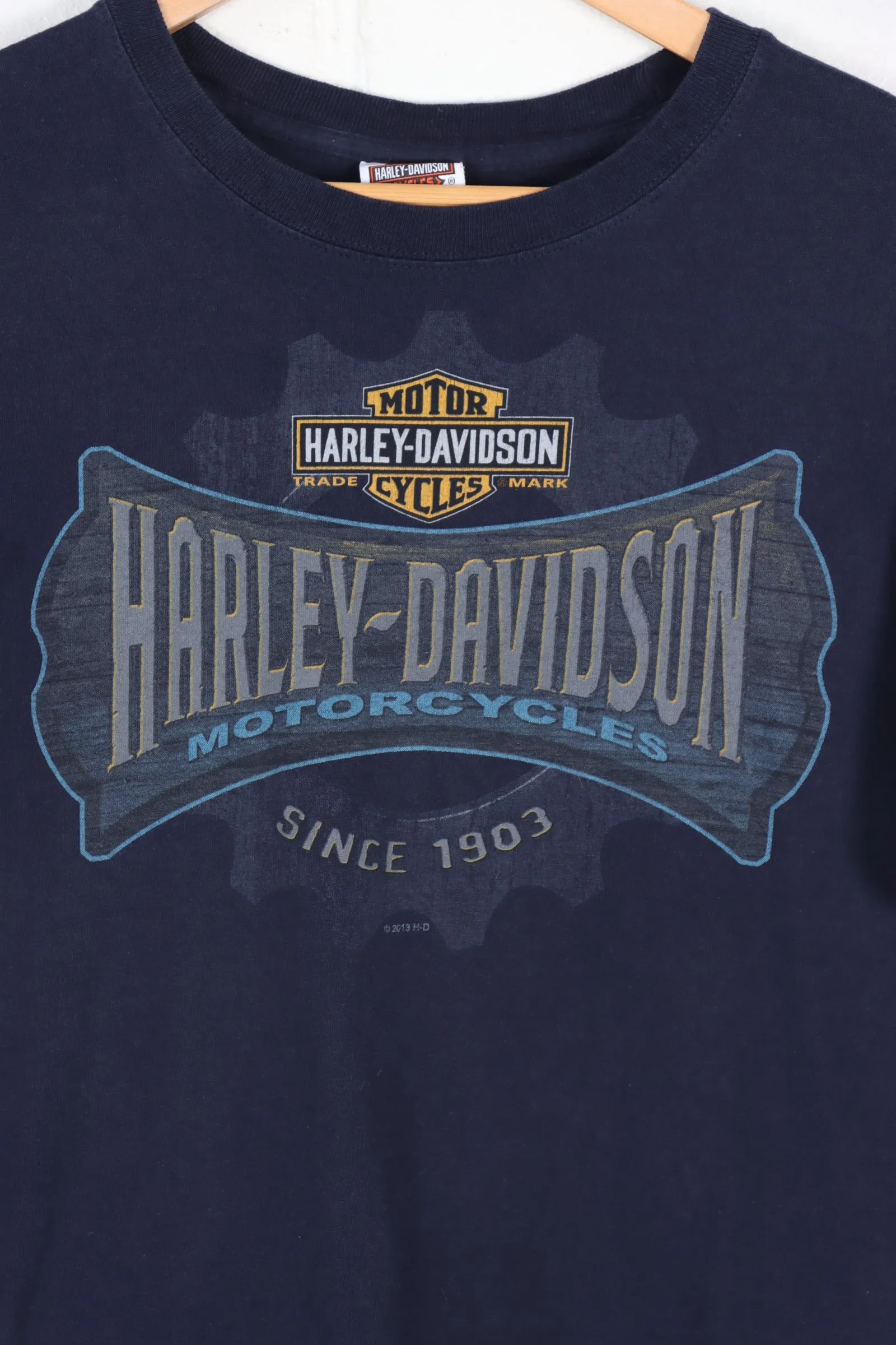 Harley Davidson Navy Natchez Trace Music Tee Medium.