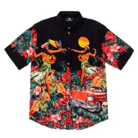 Hawaiian Shirt with Hula Girl Print MKU108