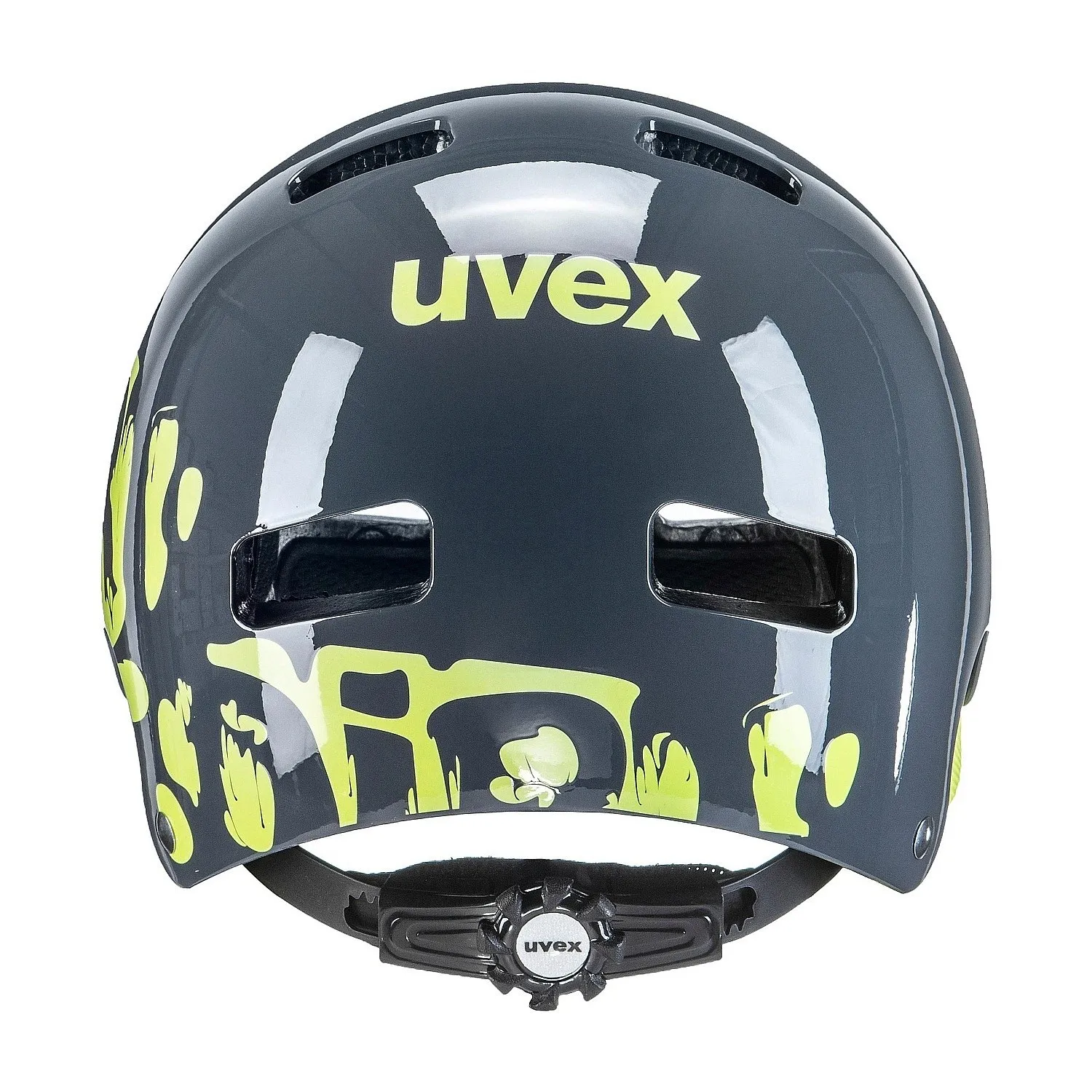 helmet Uvex Kid 3 - Dirtbike Grey/Lime - unisex junior