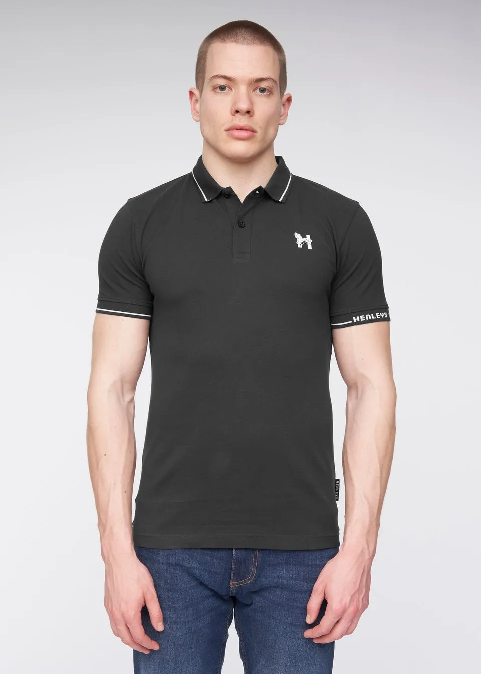 Henleys Black  Hentyme Polo