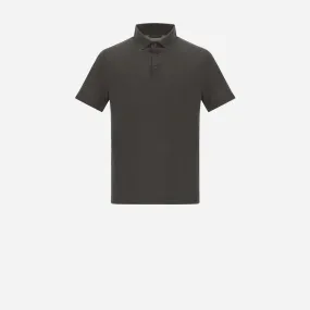 Herno Fango Crêpe di Jersey Polo Shirt