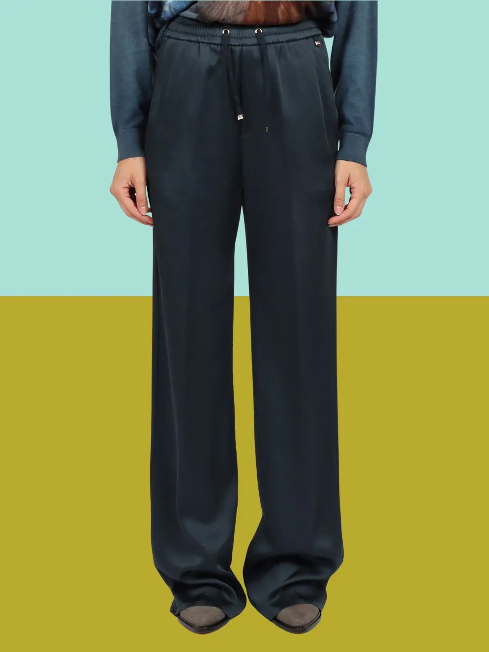 Herno TROUSERS IN NEW SATIN EFFECT 