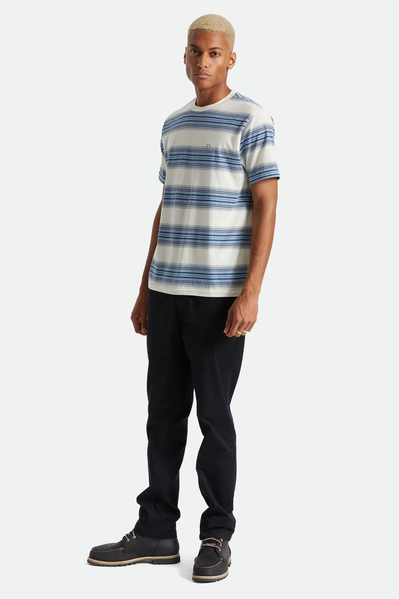 Hilt Shield S/S Knit - Off White/Joe Blue Ombre