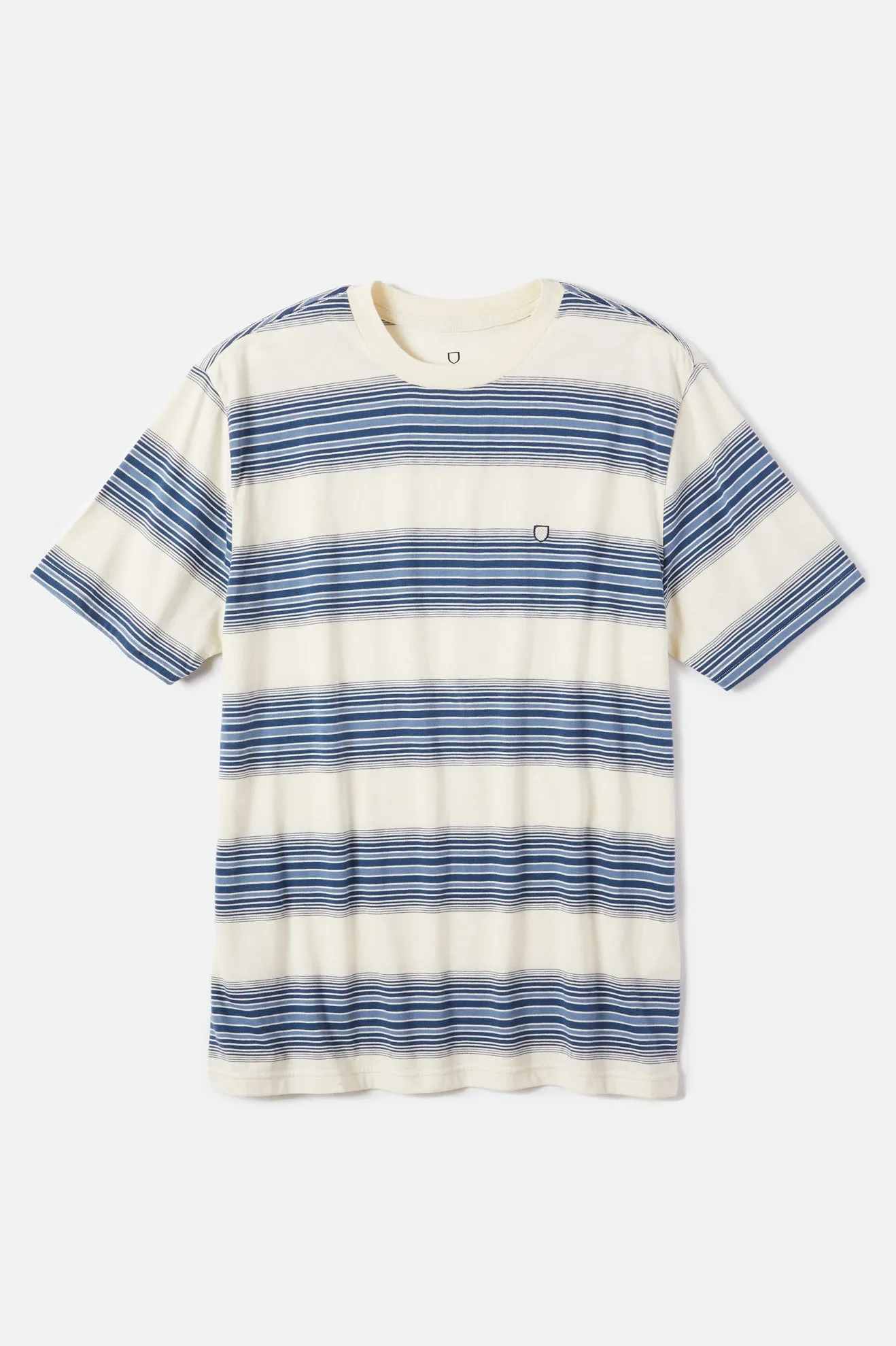 Hilt Shield S/S Knit - Off White/Joe Blue Ombre