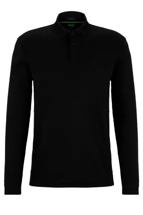 Hugo Boss Black Long Sleeve Interlock Pirol Polo