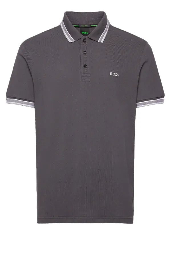 Contrast Grey Paddy Polo by Hugo Boss