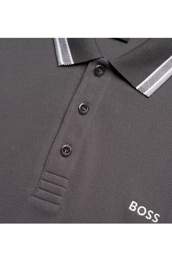 Contrast Grey Paddy Polo by Hugo Boss