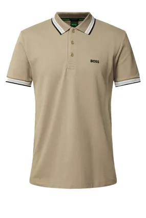 Sand Hugo Boss Contrast Paddy Polo