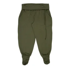 Hush Olive Long Harem Trousers