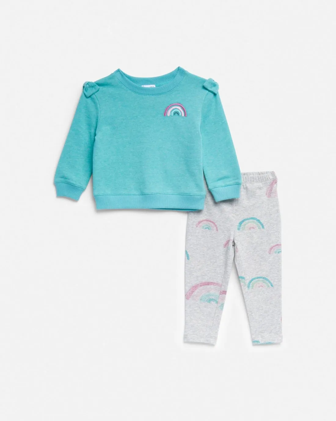 Infant Girl Over The Rainbow Long Sleeve Set