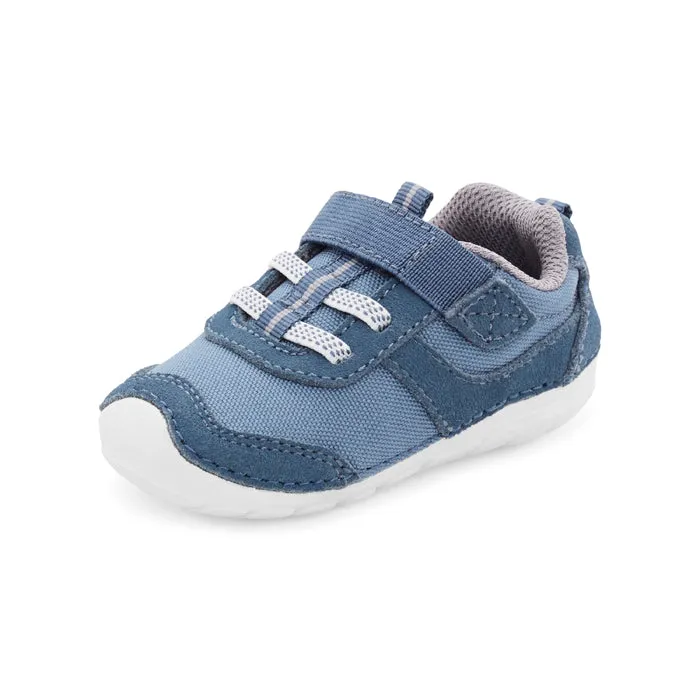 Infant Girl Stride Rite SM Zips Runner Navy