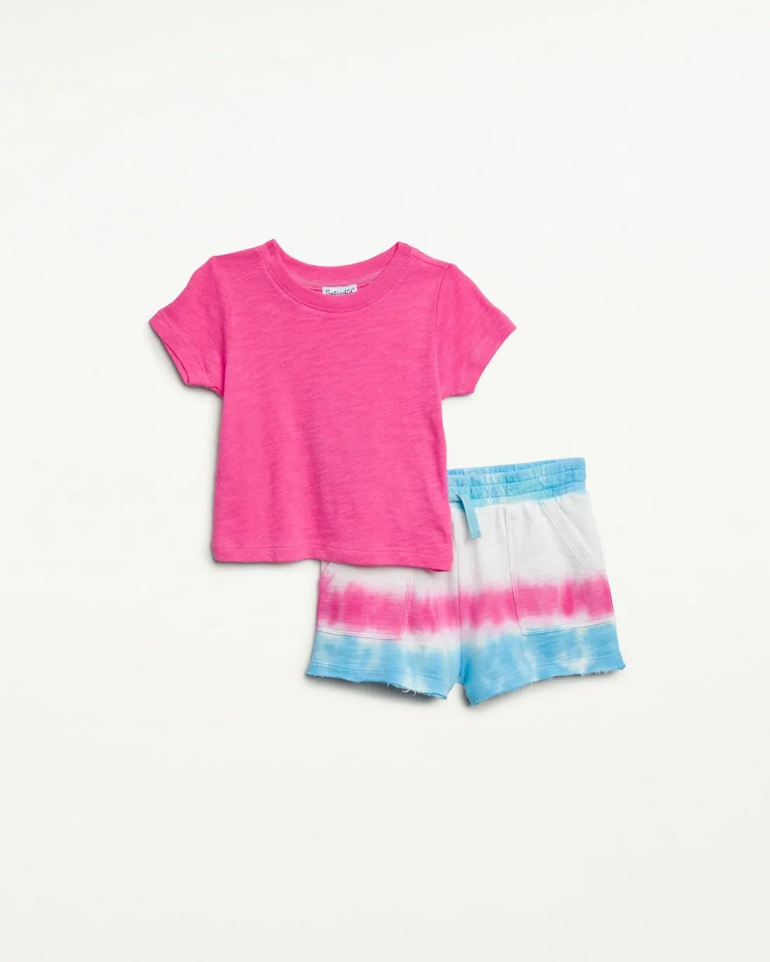 Infant Girl Topaz Splash Short Set