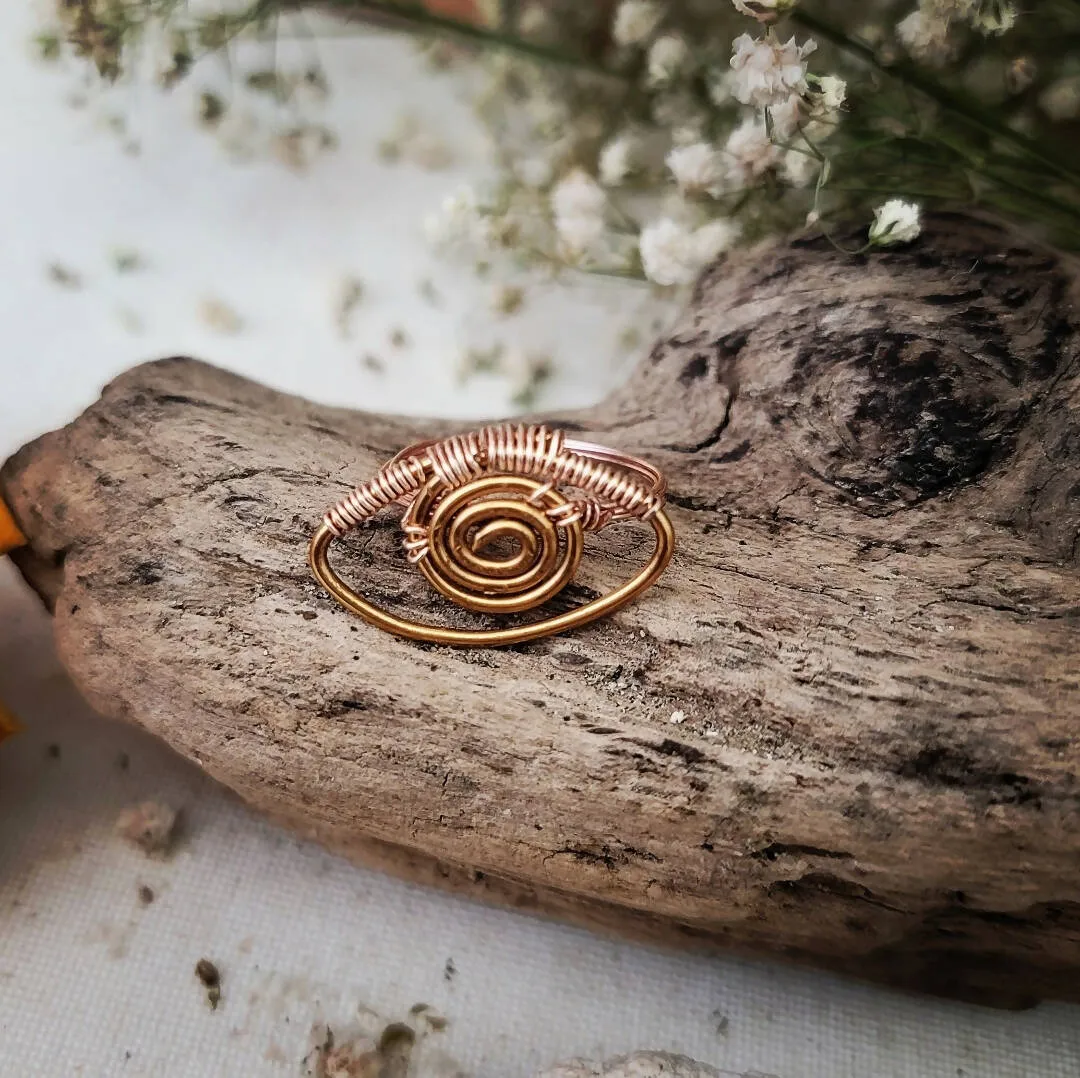 Wire Wrapped Ring Seeing Eye