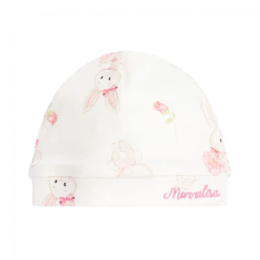 Ivory Bunny Cotton Baby Hat