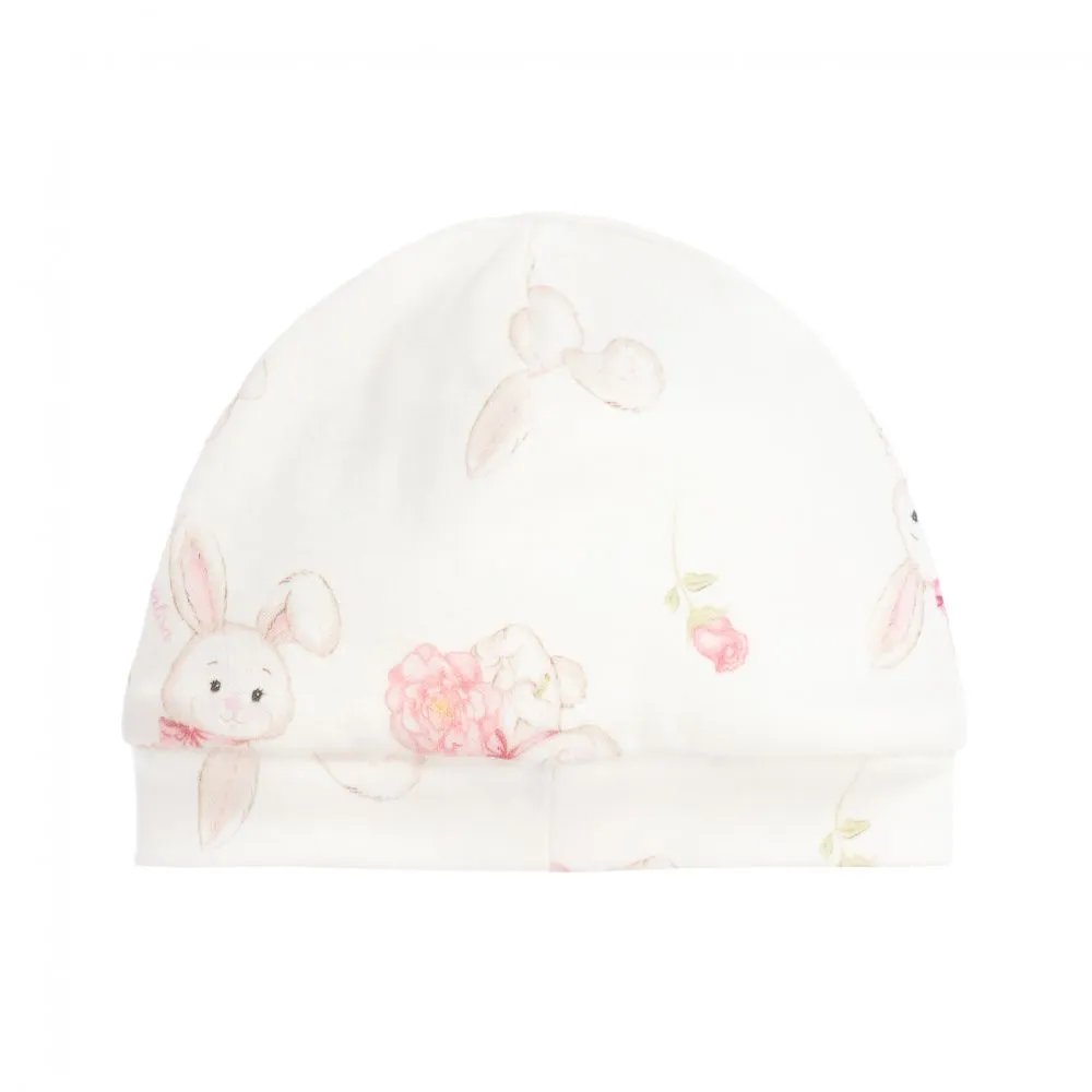 Ivory Bunny Cotton Baby Hat