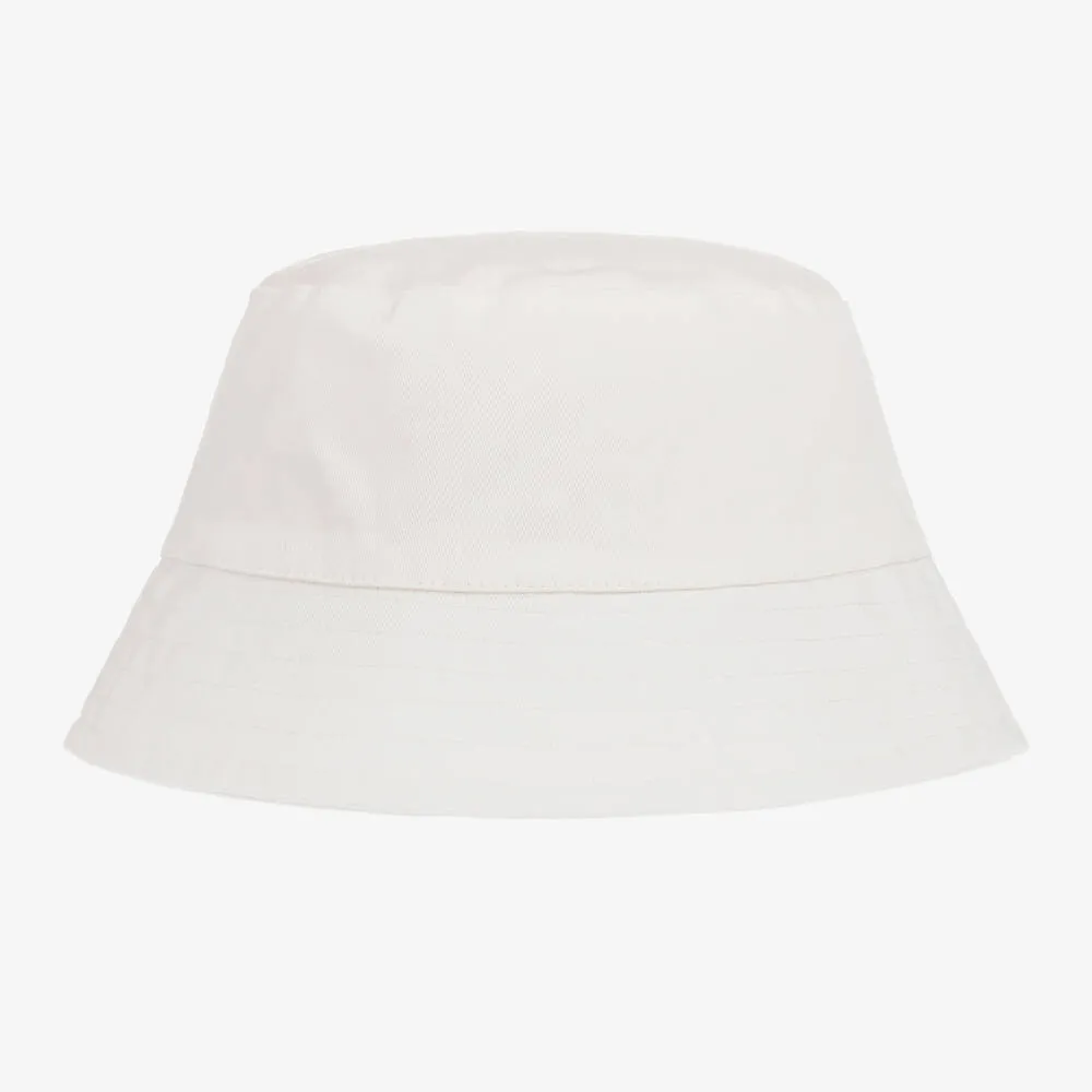 Ivory Cotton Logo Bucket Hat