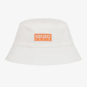 Ivory Cotton Logo Bucket Hat