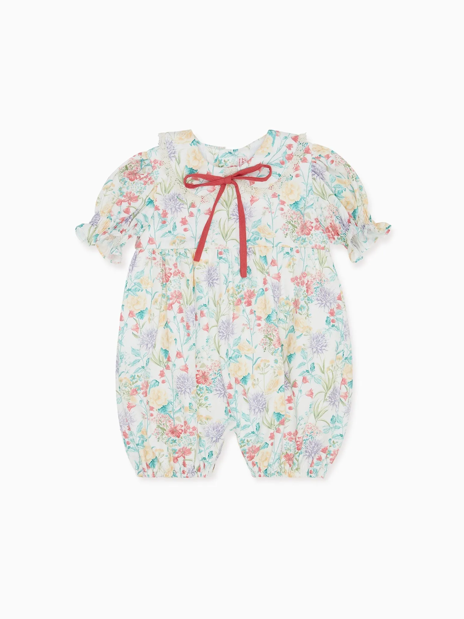 Ivory Floral Eloisa Baby Girl Romper