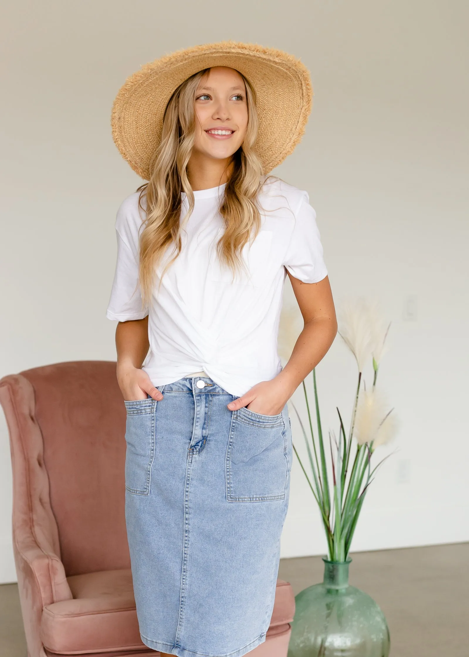 Ivory Straw Braided Sun Hat