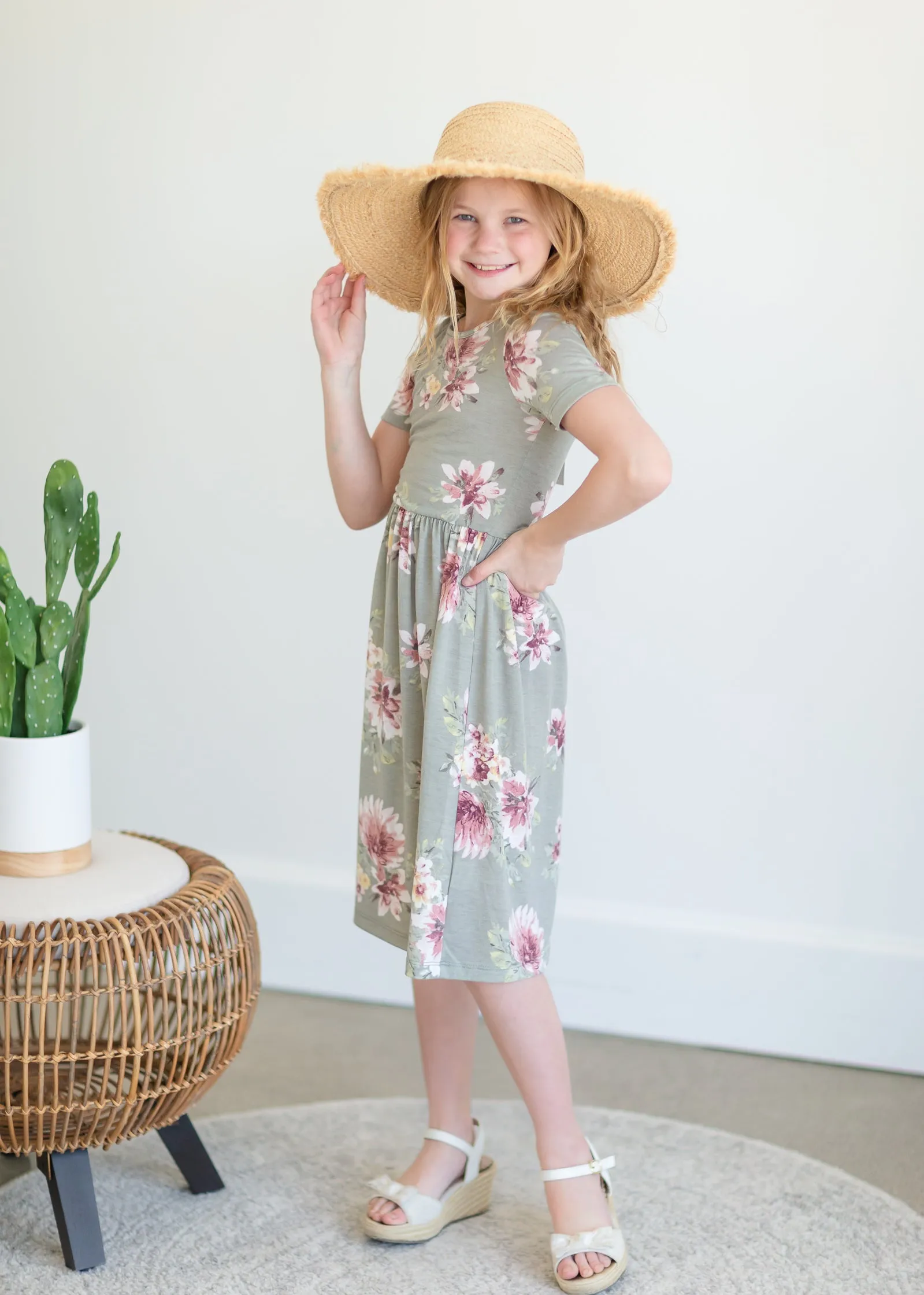 Ivory Straw Braided Sun Hat