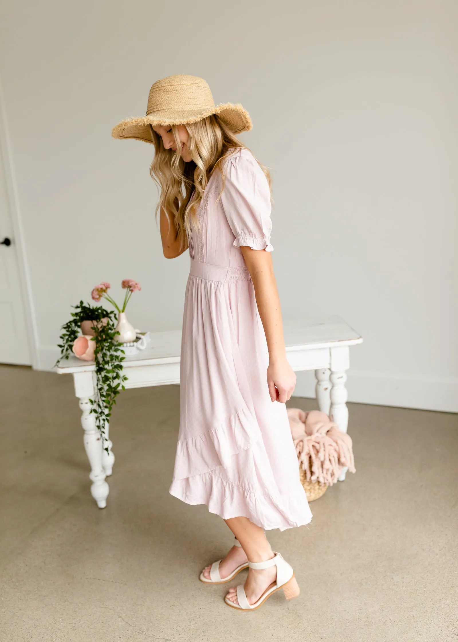 Ivory Straw Braided Sun Hat