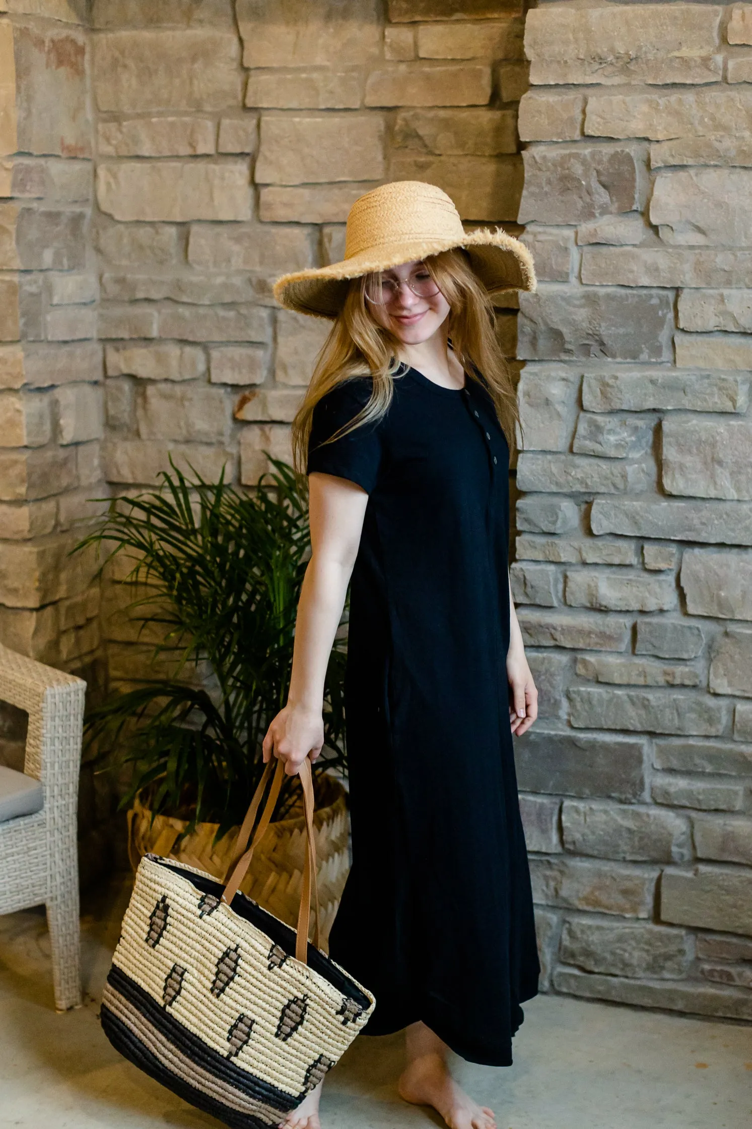 Ivory Straw Braided Sun Hat