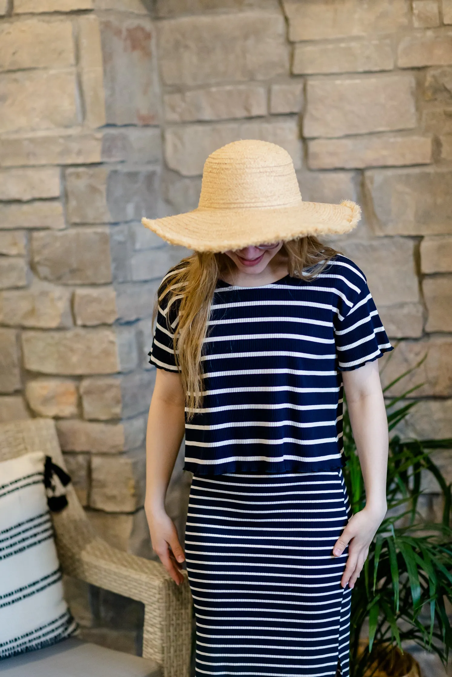 Ivory Straw Braided Sun Hat