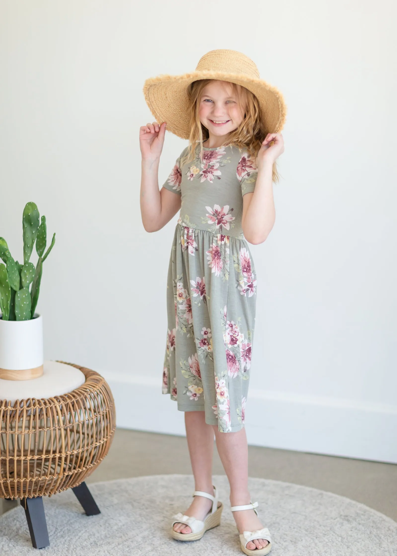 Ivory Straw Braided Sun Hat