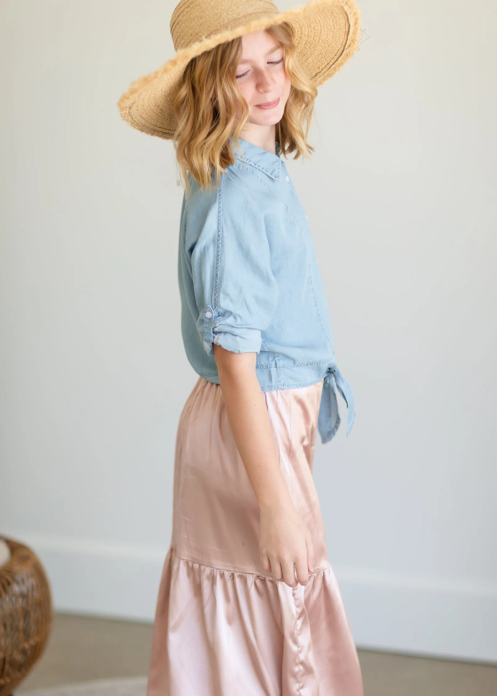 Ivory Straw Braided Sun Hat