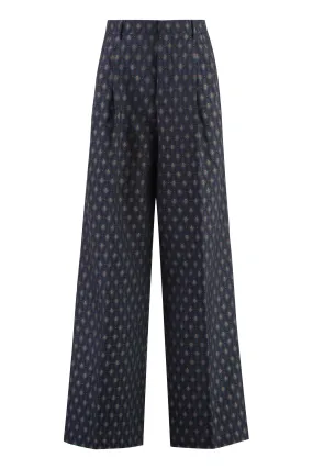 Womens Jacquard Trousers